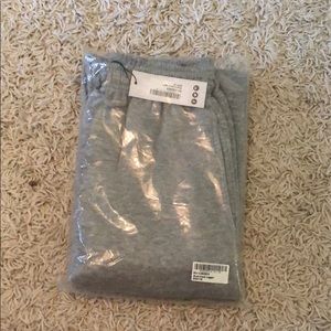 Grey oversized jogger sweatpants drawstring Boohoo